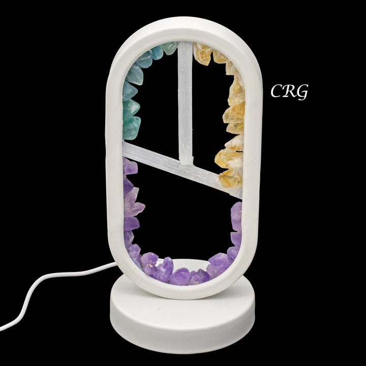 Qty 1 Amethyst, Citrine and Fluorite LampCrystal River Gems