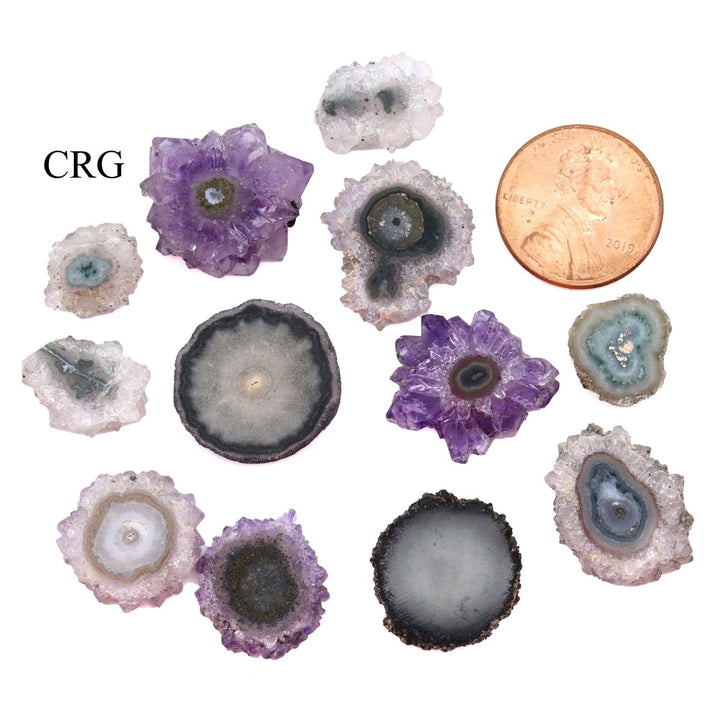 QTY 1 - Amethyst Stalactite Cabochon / 1 - 19 MM AVGCrystal River Gems