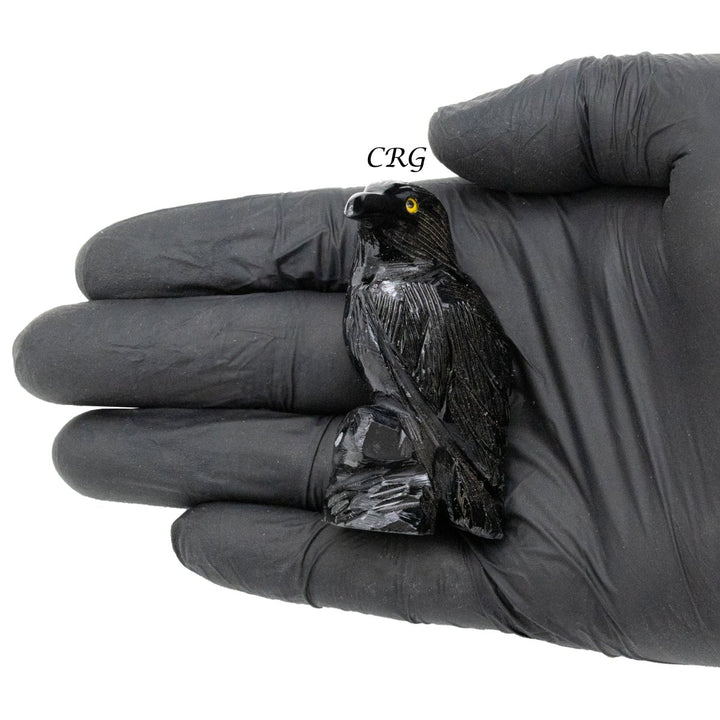 Qty 1 - Black Obsidian RavenCrystal River Gems
