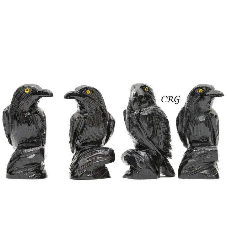 Qty 1 - Black Obsidian RavenCrystal River Gems