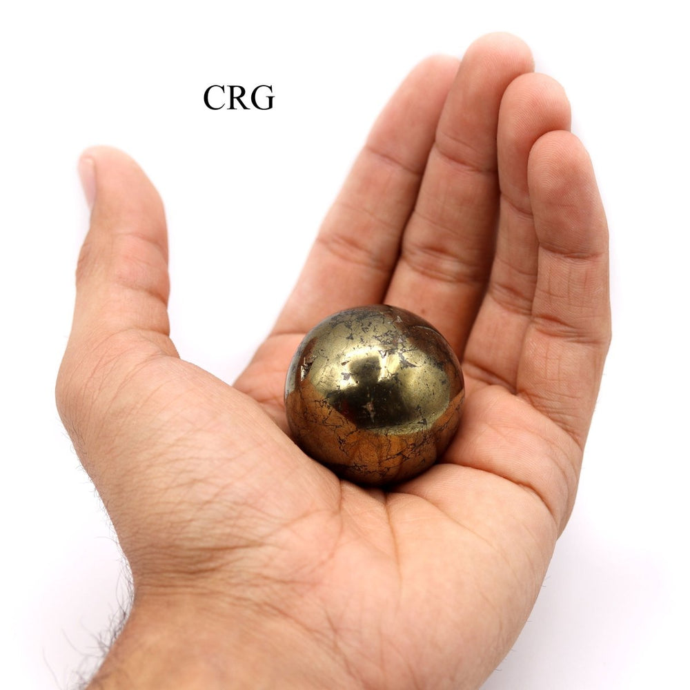 QTY 1 - Chalcopyrite Sphere / 30-45mm AVG