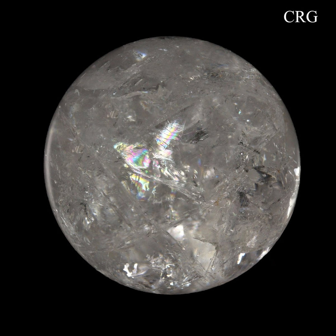 QTY 1 - Crystal Quartz Sphere / 80-90mm AVG