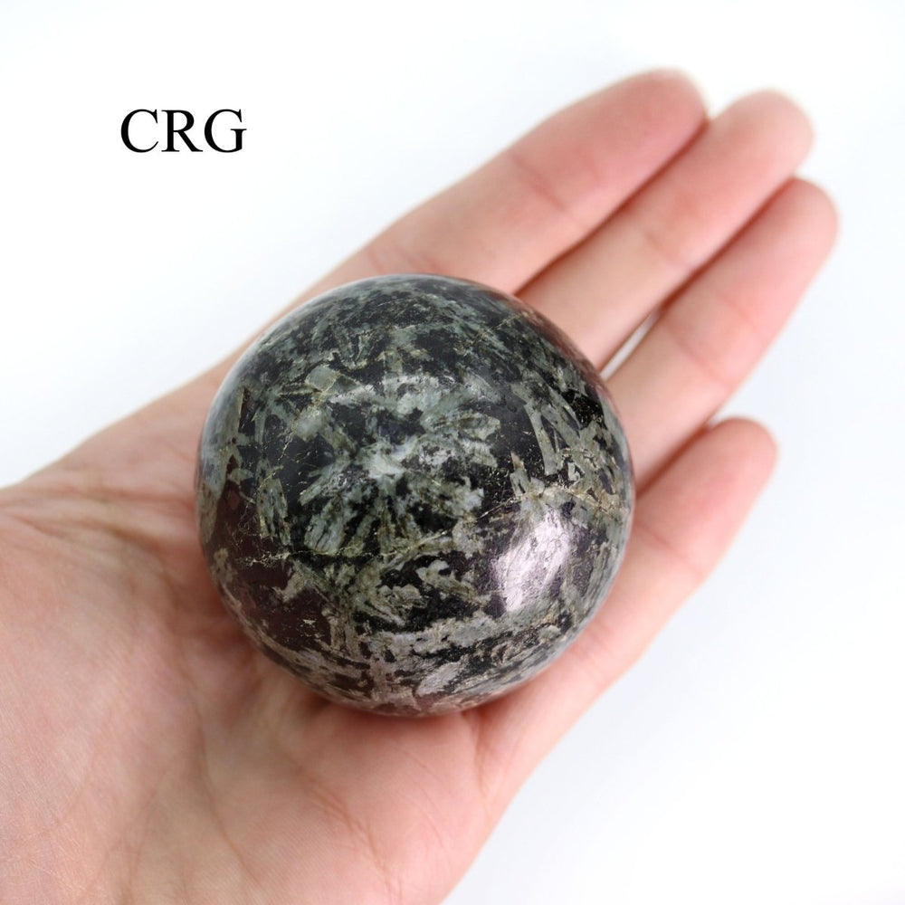 QTY 1 - Gabbro / Galaxy Stone Gemstone Sphere / 1.5-2.5" AVG