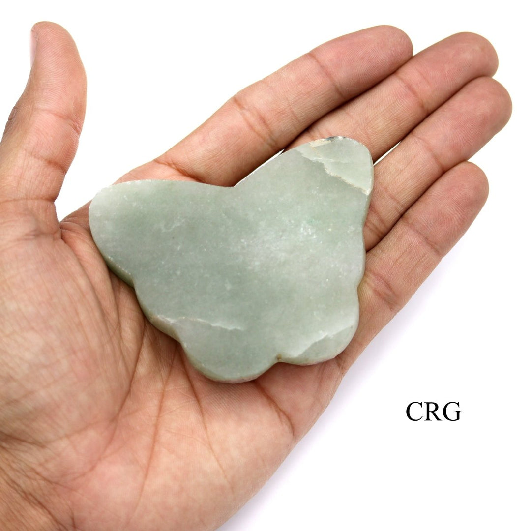 QTY 1 - Green Aventurine Butterfly Slab / 3" AVGCrystal River Gems