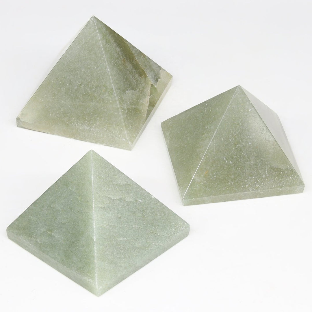 QTY 1 - Green Aventurine Pyramid / 1 - 3" AVGCrystal River Gems