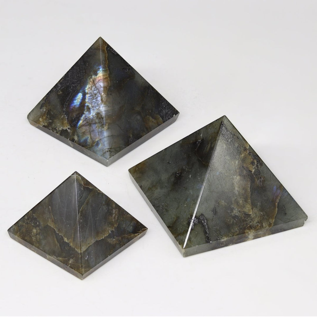 QTY 1 - Labradorite Pyramid / 1 - 3" AVGCrystal River Gems