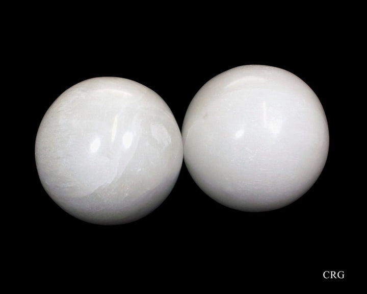 QTY 1 - Large Selenite Sphere / 4" AVGCrystal River Gems