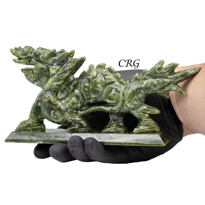 Qty 1. Lucky Crystal Jade DragonCrystal River Gems