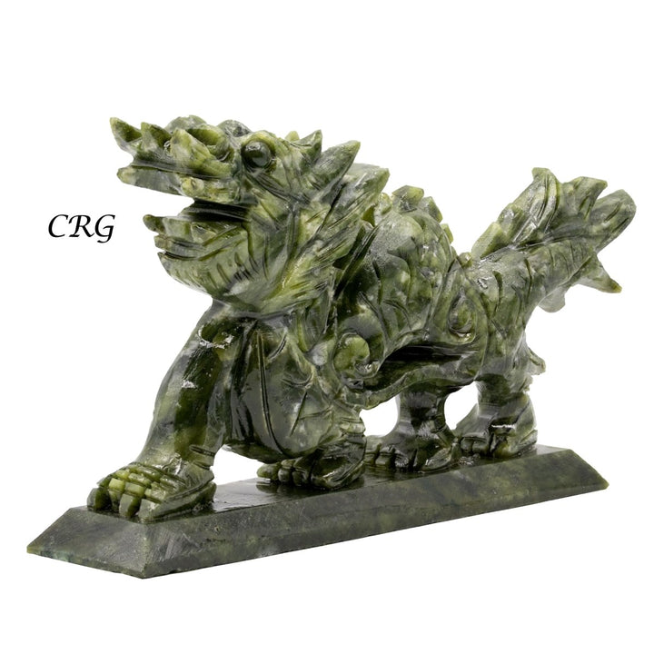 Qty 1. Lucky Crystal Jade DragonCrystal River Gems
