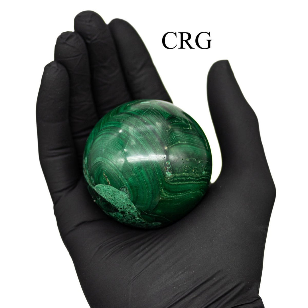 Malachite Sphere - 6 - 7 cm - Qty 1Crystal River Gems