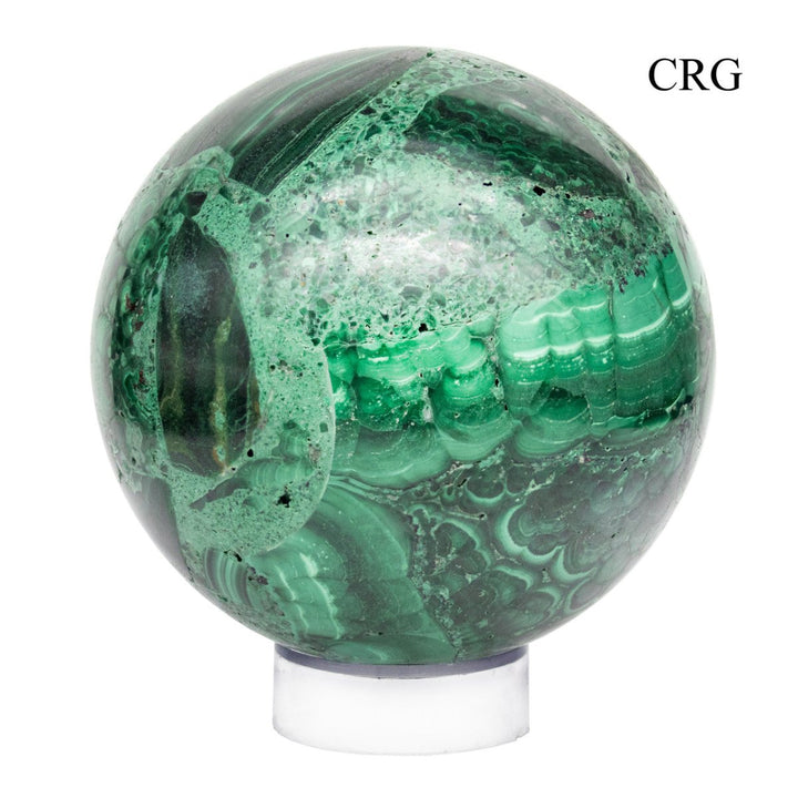 Malachite Sphere - 7 - 8 cm - Qty 1Crystal River Gems