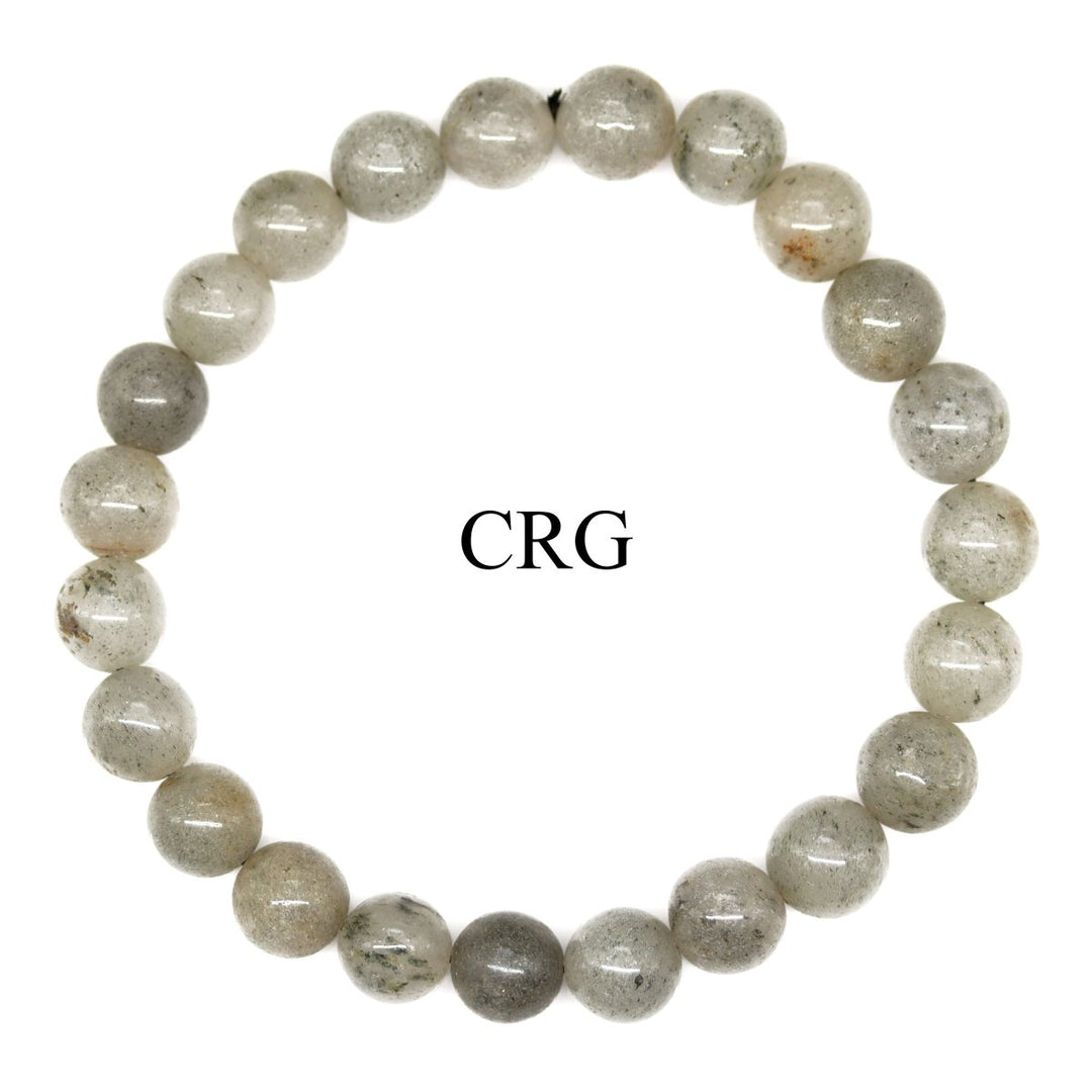 QTY 1 - Moonstone Bead Stretch Bracelet / 8mm AVGCrystal River Gems