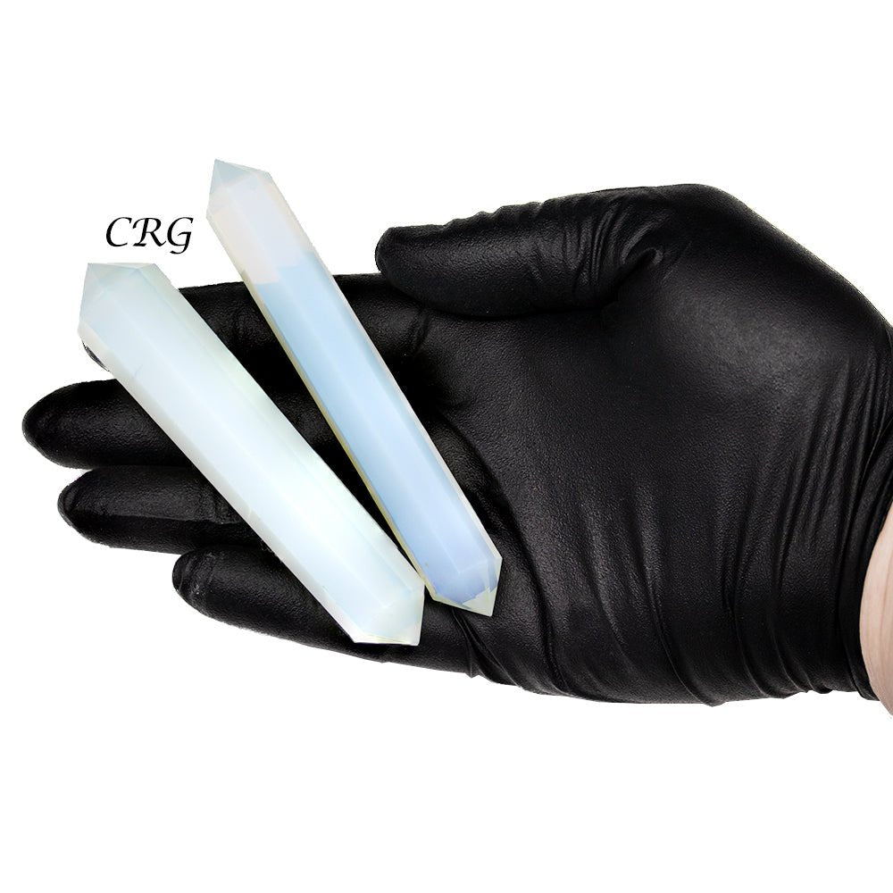 QTY 1 - Opalite Double Pointed Wand / 4 - 5" AvgCrystal River Gems
