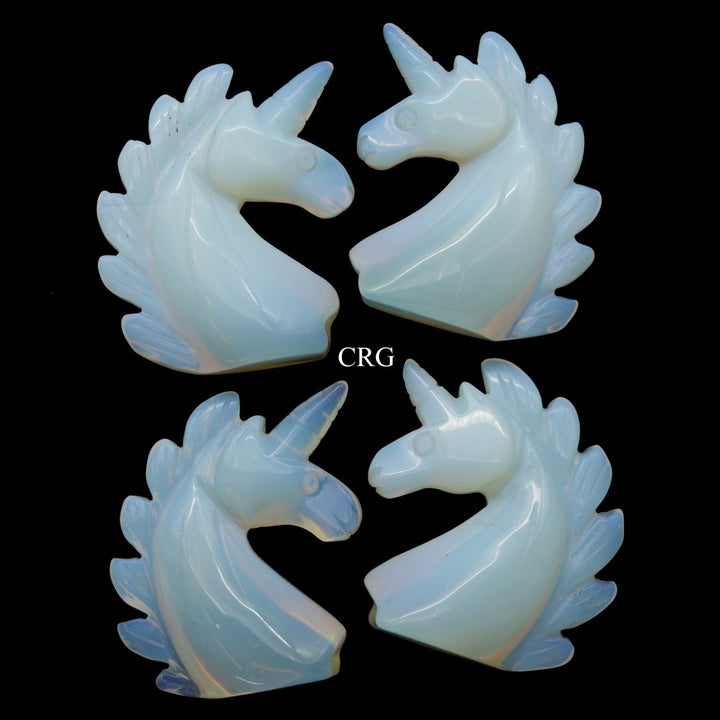 QTY 1 - Opalite Gemstone Unicorn / 2" AVGCrystal River Gems