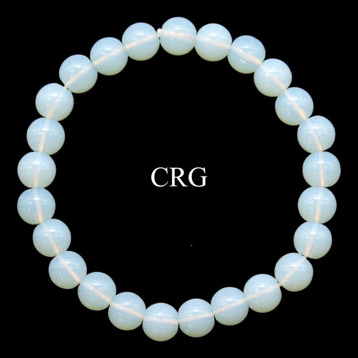 QTY 1 - Opalite Tumbled Bead Stretch Bracelet / 8mm AVGCrystal River Gems