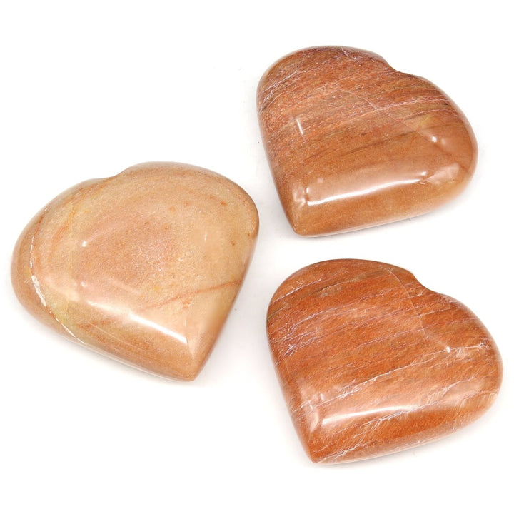 Pink Aventurine Puffy Heart - 2" - 4" - QTY 1Crystal River Gems