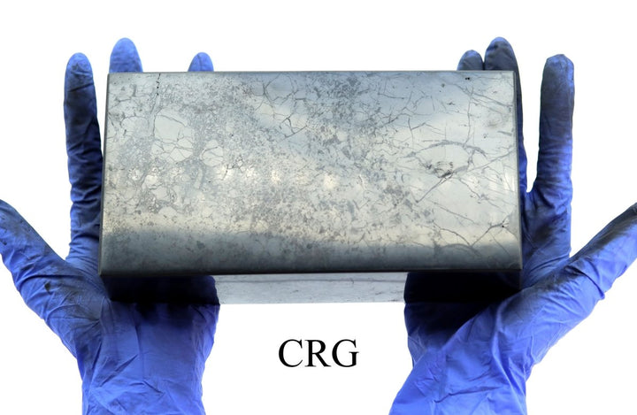 QTY 1 - Polished Russian Shungite BrickCrystal River Gems