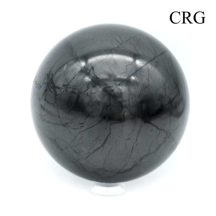 QTY 1 - Polished Russian Shungite Sphere / 7cm AVG