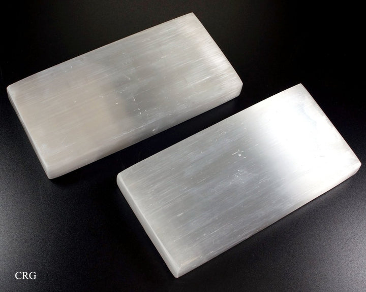 QTY 1 - Polished Selenite Rectangle PlateCrystal River Gems