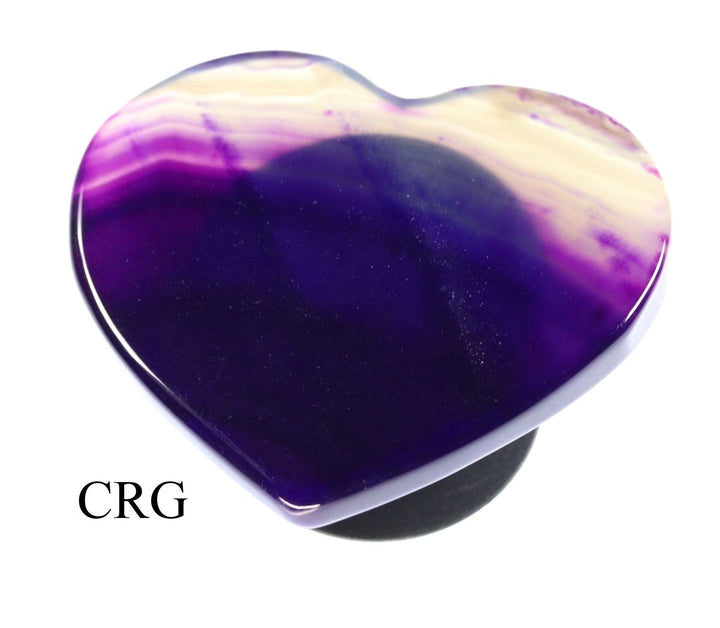 QTY 1 - Purple Agate Heart Phone GripCrystal River Gems