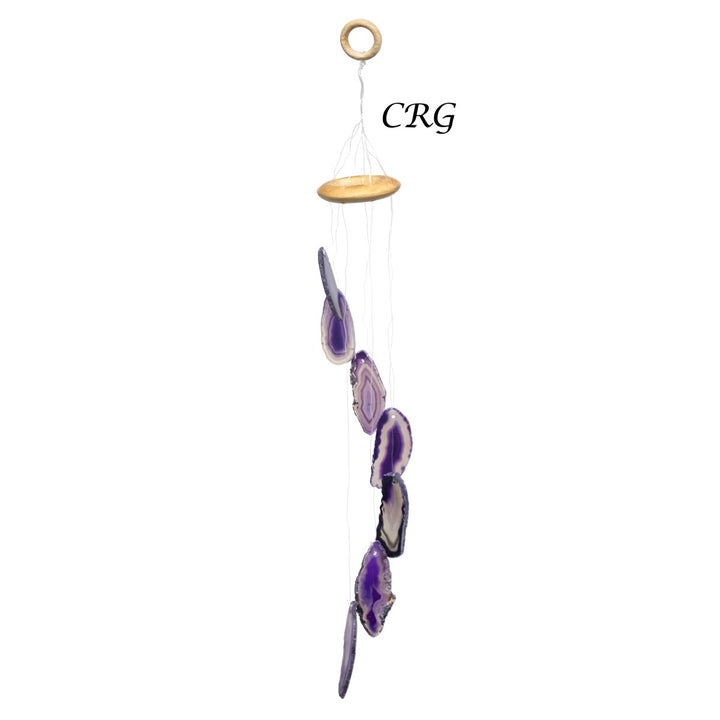 QTY 1 - Purple Agate Wind Chime/ SmallCrystal River Gems
