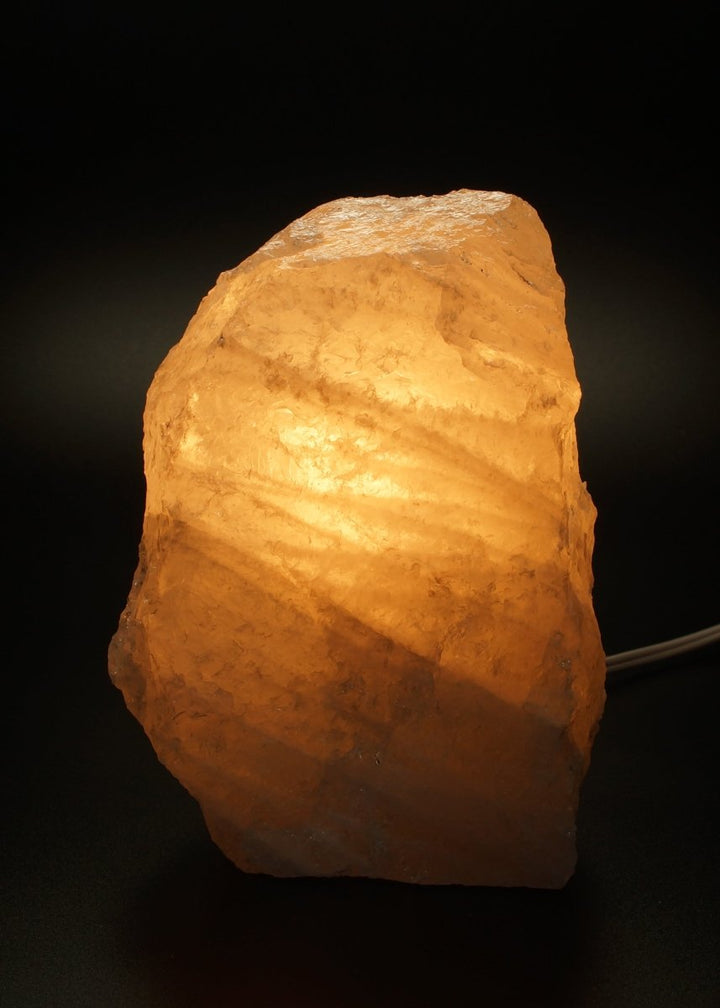 QTY 1 - Quartz Mountain Lamp / CORD & BULB INCLUDED / 5" - 6" Avg.Crystal River Gems