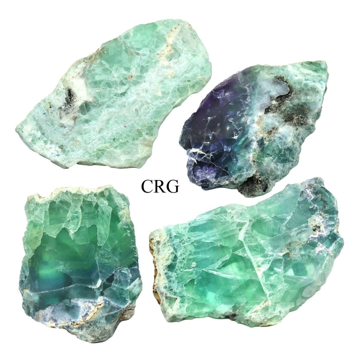 QTY 1 - Rainbow Fluorite Slab with White Matrix / 4 - 7" AVGCrystal River Gems