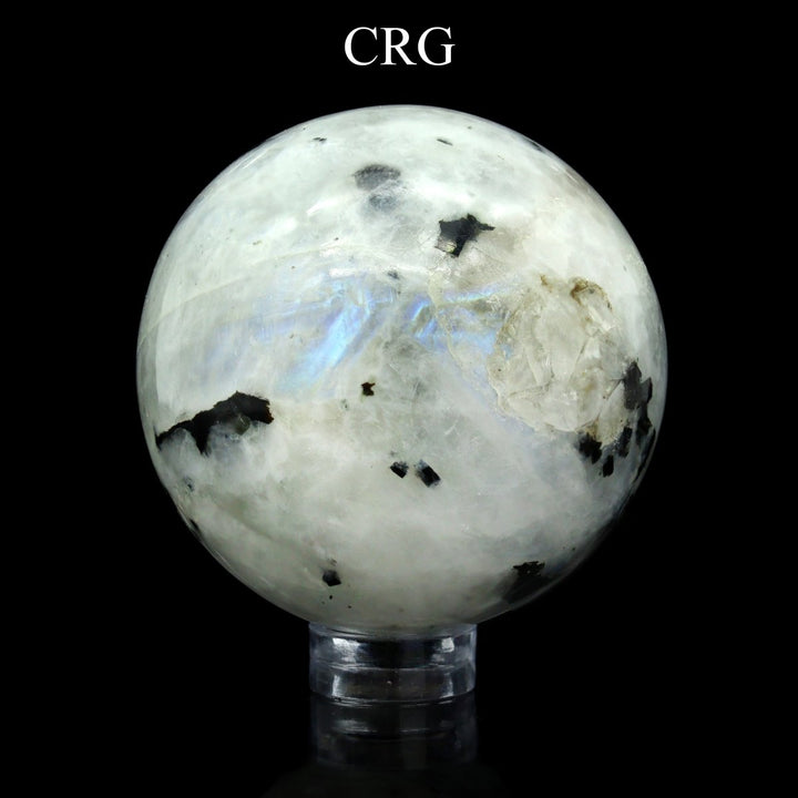 QTY 1 - Rainbow Moonstone Gemstone Sphere / 40 - 50mm AVGCrystal River Gems