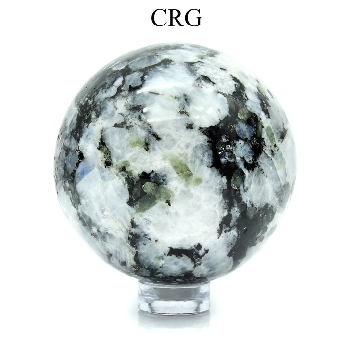 QTY 1 - Rainbow Moonstone Gemstone Sphere / 40 - 50mm AVGCrystal River Gems