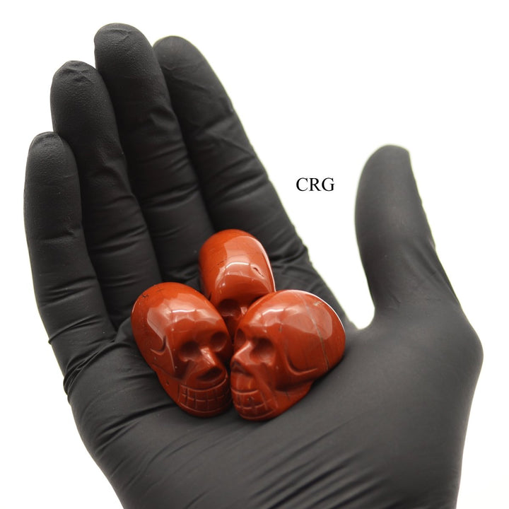 QTY 1 - Red Jasper Gemstone Skull / 1.5" AVGCrystal River Gems