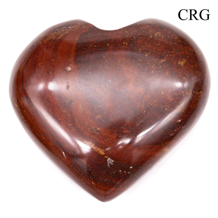 QTY 1 - Red Jasper Puffy Heart / 2 - 4" AVGCrystal River Gems
