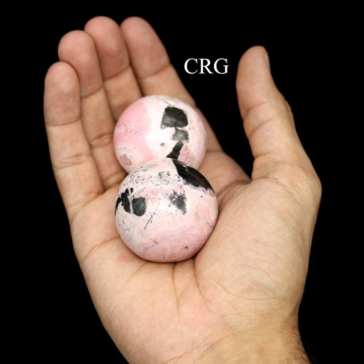 QTY 1 - Rhodonite Sphere / 30 - 40mm AVGCrystal River Gems