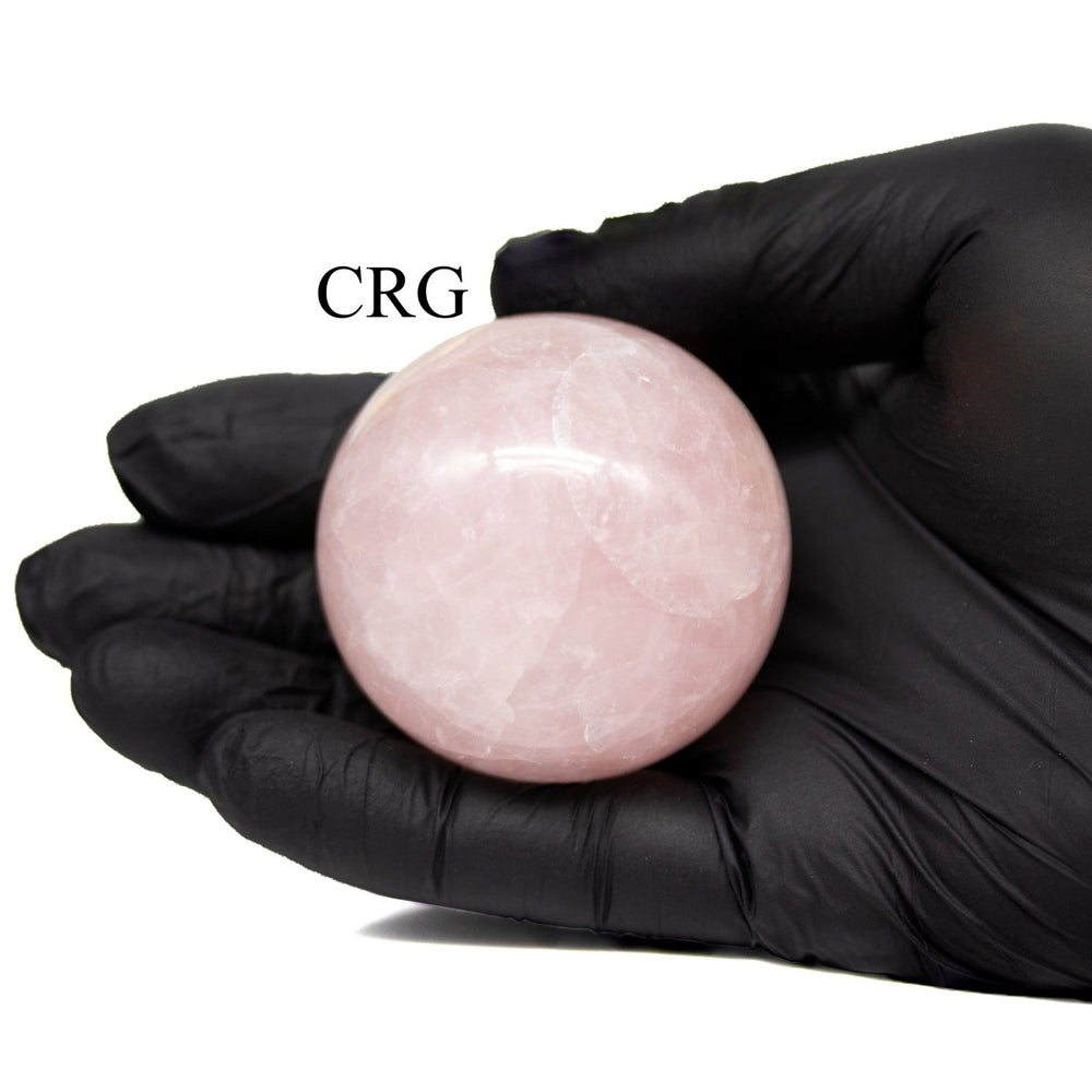 QTY 1 - Rose Quartz Gemstone Sphere / 40-50mm AVG