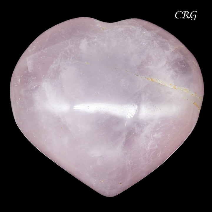 QTY 1 - Rose Quartz Puffy Hearts / 1 - 1.5" AVGCrystal River Gems