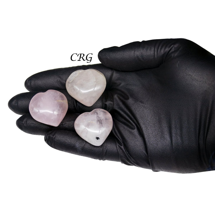 QTY 1 - Rose Quartz Puffy Hearts / 1 - 1.5" AVGCrystal River Gems