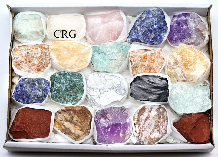 QTY 1 - Rough Assorted Minerals Medium Flat / 1 - 2" AVGCrystal River Gems