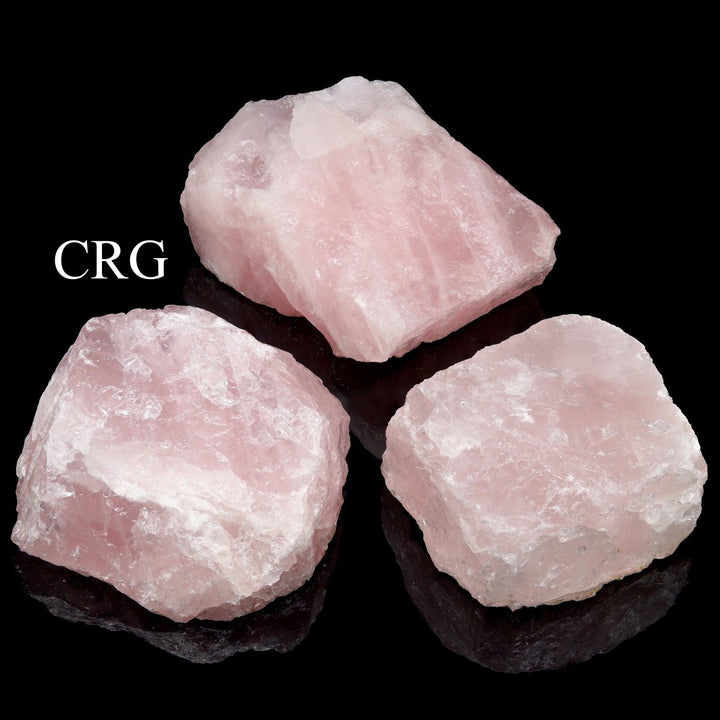 QTY 1 - Rough Rose Quartz Incense Holder / 2.5 - 3.5" AVGCrystal River Gems