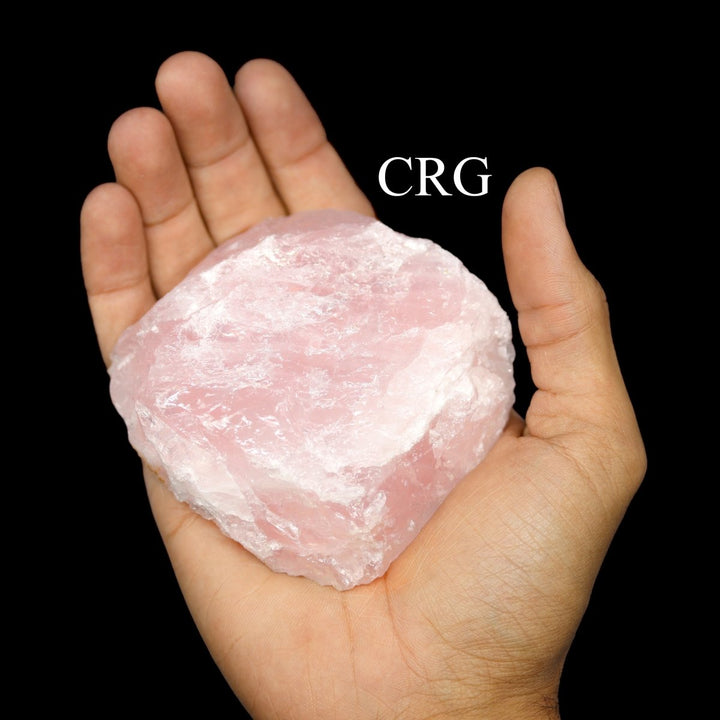 QTY 1 - Rough Rose Quartz Incense Holder / 2.5 - 3.5" AVGCrystal River Gems