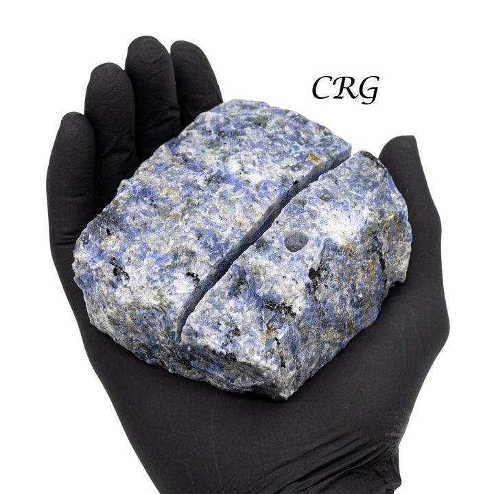 Rough Sodalite Card & Pen Holder - 3" - 3.25" - QTY 1Crystal River Gems