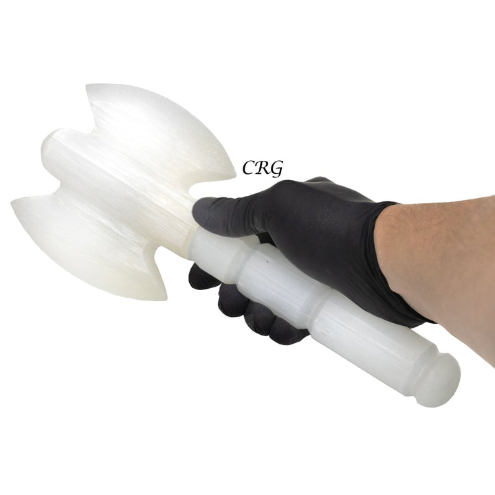 Qty 1 - Selenite Axe 30cmCrystal River Gems