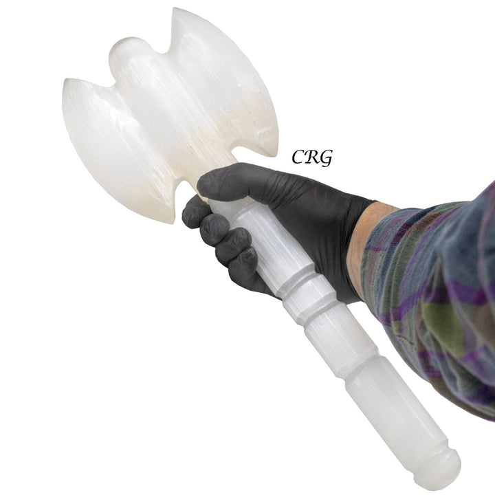 Qty 1 - Selenite Axe 40cmCrystal River Gems