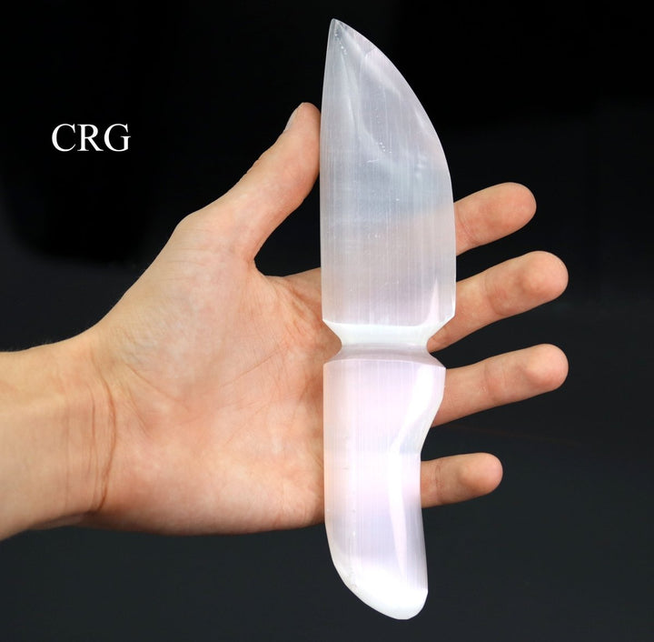 QTY 1 - Selenite Knife / 7 - 9" AVGCrystal River Gems