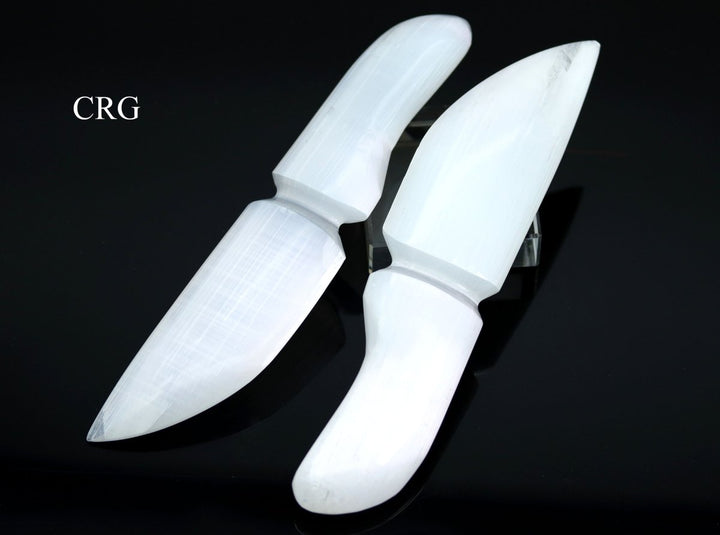 QTY 1 - Selenite Knife / 7 - 9" AVGCrystal River Gems