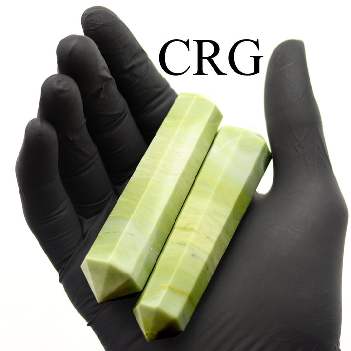 QTY 1 - Serpentine Double Terminated Point / 3 - 5" AVGCrystal River Gems