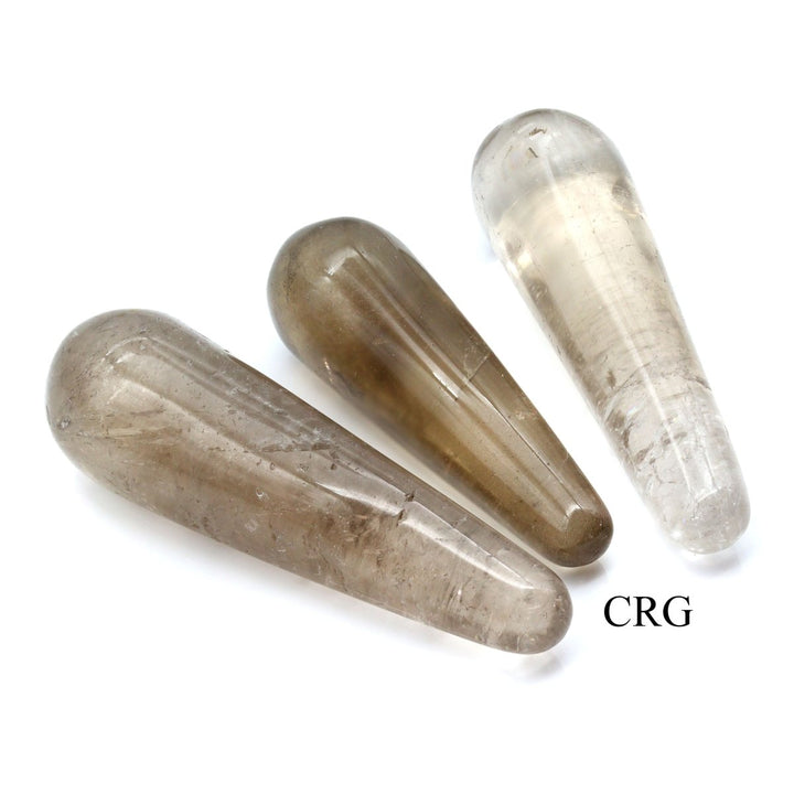 QTY 1 - Smoky Quartz Mini Massage Wand / 2.5" - 3.5" AVGCrystal River Gems