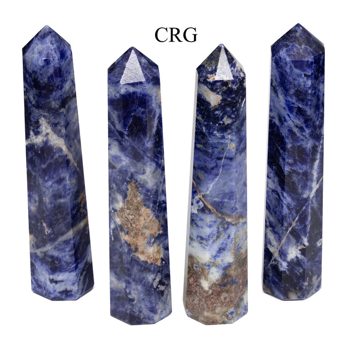 QTY 1 - Sodalite Obelisk / 4" AVGCrystal River Gems