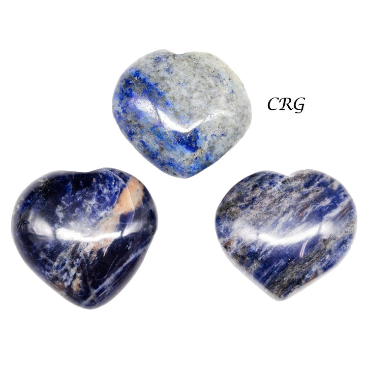 Sodalite Puffy Heart - 1" - 1.5" - Qty 1Crystal River Gems