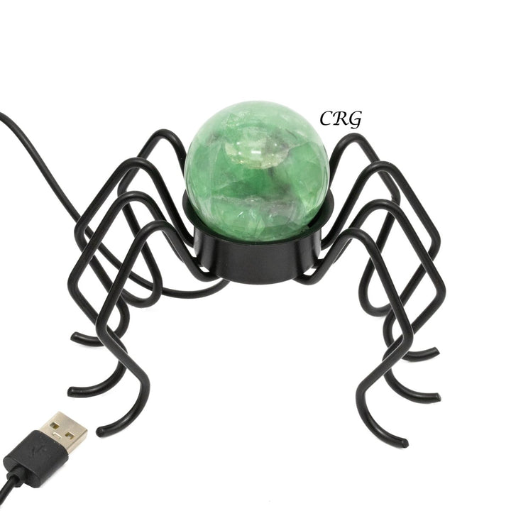 Qty 1 - Spider Sphere Holder Lamp (no sphere included)Crystal River Gems