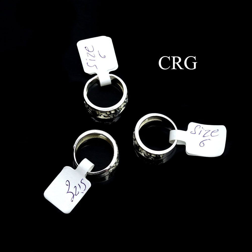 QTY 1 - Sterling Silver 925 Ring w/ Elephants / 3.5g avg.Crystal River Gems