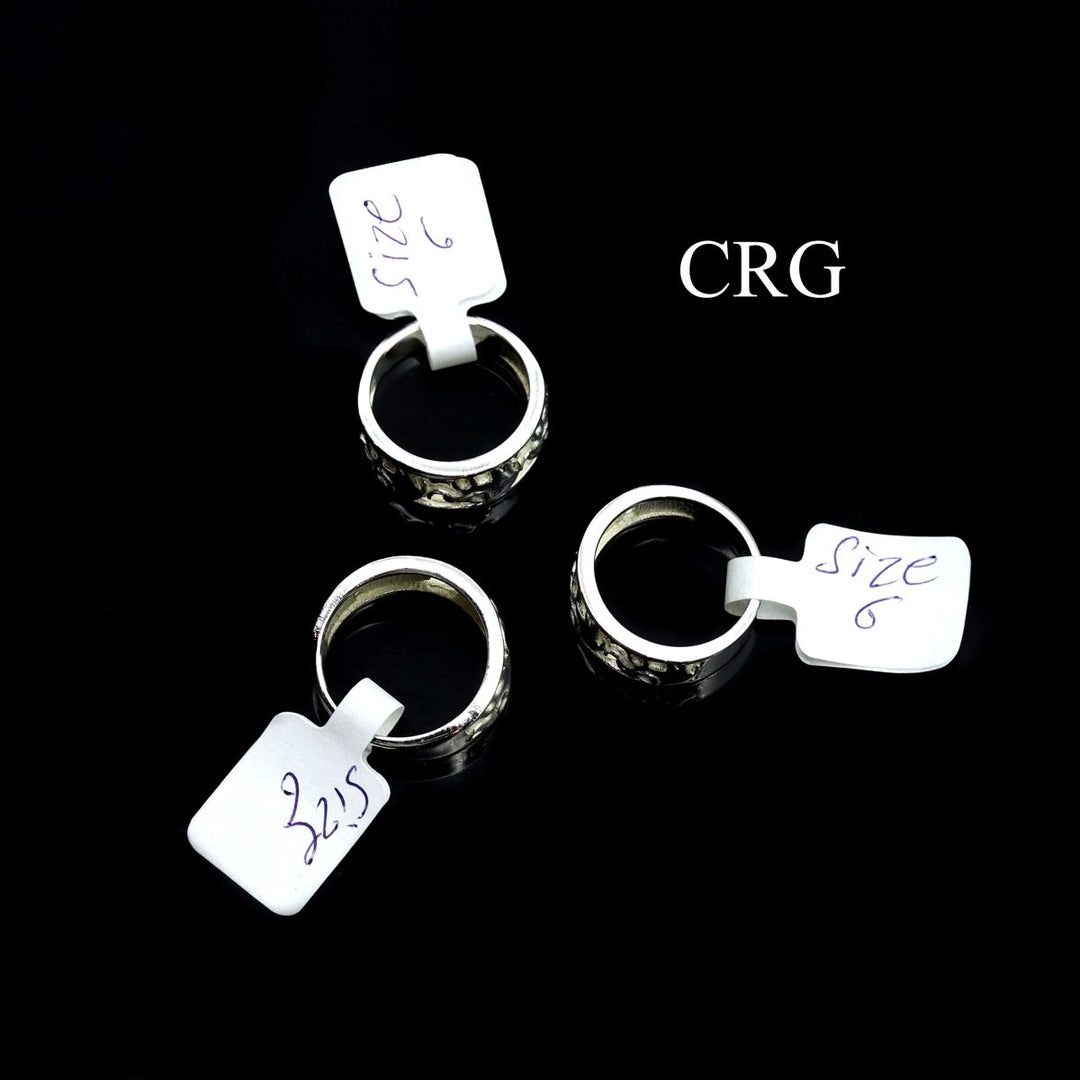 QTY 1 - Sterling Silver 925 Ring w/ Elephants / 3.5g avg.Crystal River Gems
